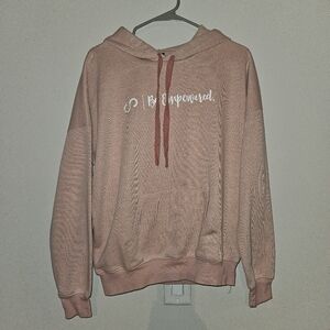 Curves N Combat Boots Pink Hoodie